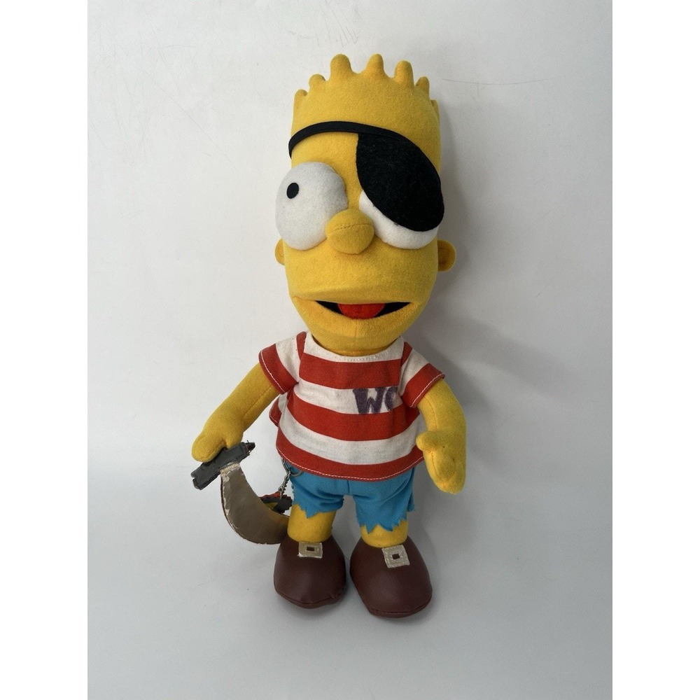 Bart Simpson Pirate Plush Eye Patch Sword-Matching keychain